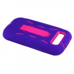 Wholesale Samsung Galaxy S3 / i9300 Armor Hybrid Case with Kickstand (Purple-Hot Pink)